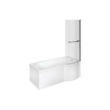 Ora P Shape 1700x850x560mm 0TH Shower Bath Pack (RH)