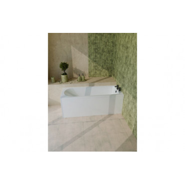 Pierson D Shape Single End SUPERCAST 1700x700x550mm 2TH Bath w/Legs