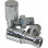 Patterned Chrome Radiator Valves - Angled