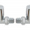 Patterned Chrome Radiator Valves - Straight