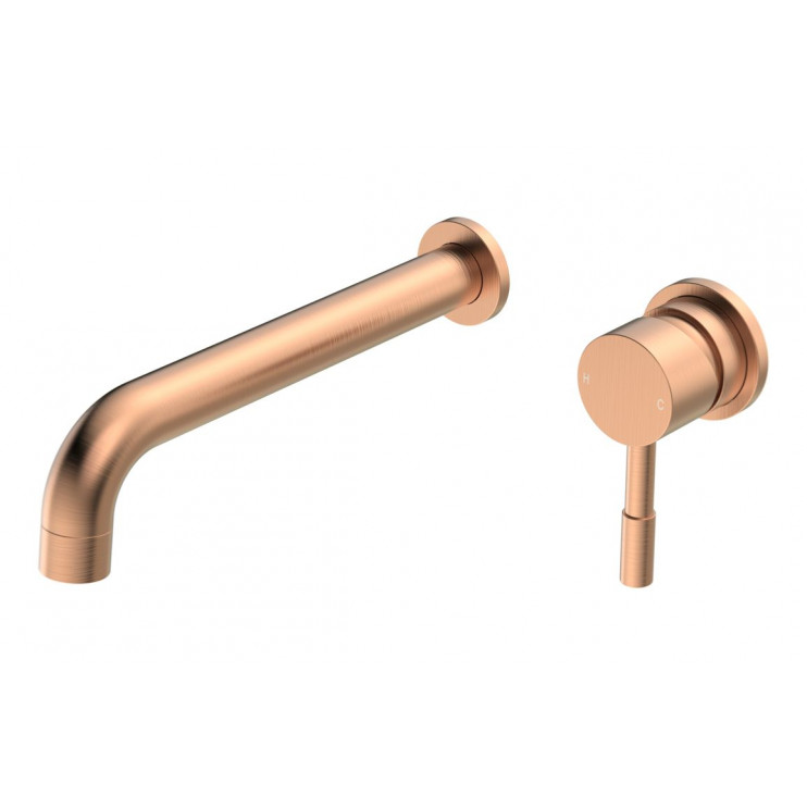 Pescara 220mm Wall Mounted Basin Mixer - Brushed Bronze Pescara 220mm Wall Mounted Basin Mixer - Brushed Bronze