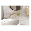 Pescara 155mm Wall Mounted Basin Mixer - Brushed Brass Pescara 155mm Wall Mounted Basin Mixer - Brushed Brass