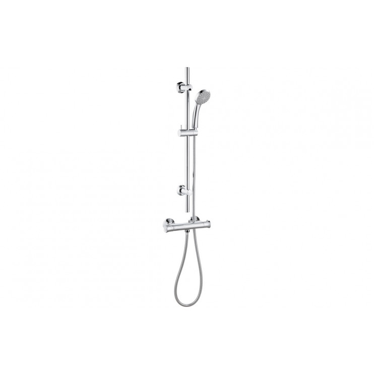 Pluto Thermostatic Bar Mixer Shower - Chrome Pluto Thermostatic Bar Mixer Shower - Chrome