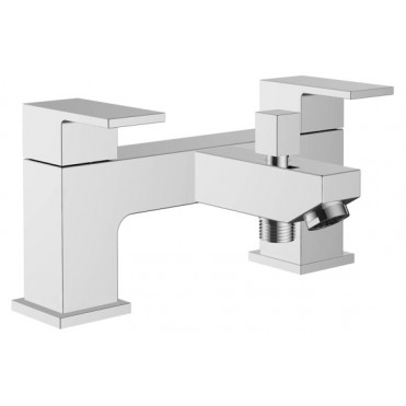 Ponza Bath/Shower Mixer & Bracket - Chrome Bathroom Taps Ponza Bath/Shower Mixer & Bracket - Chrome Bathroom Taps
