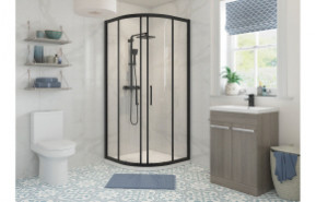 Classix 800mm 2 Door Quadrant - Black