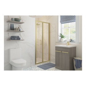 Classix 760mm Bi-fold Door - Brushed Brass