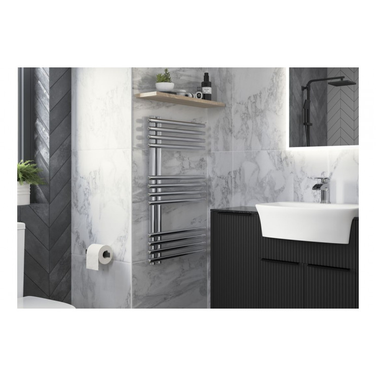 Rhondi Round Ladder Radiator (500x800x50mm) - Chrome