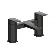 Roda Bath Filler - Matt Black Bathroom Taps