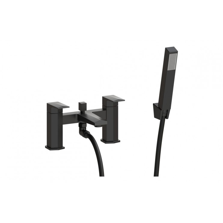 Roda Bath/Shower Mixer & Bracket - Matt Black Bathroom Taps Roda Bath/Shower Mixer & Bracket - Matt Black Bathroom Taps