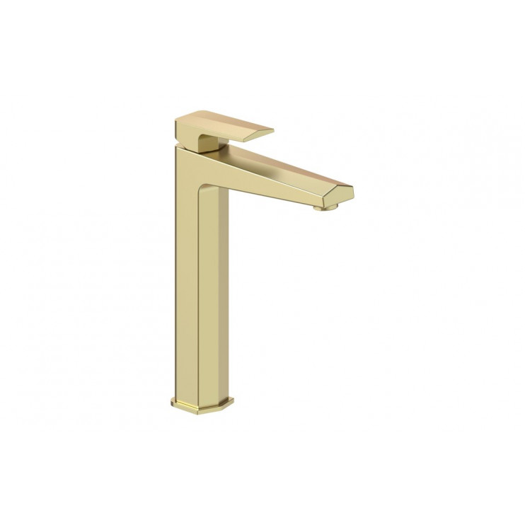 Roda Tall Basin Mixer - Brushed Brass Bathroom Taps Roda Tall Basin Mixer - Brushed Brass Bathroom Taps