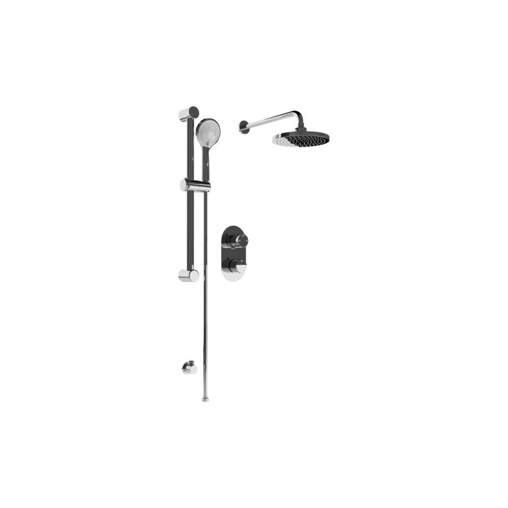 Round Concealed Valve Head & Arm Shower Pack - Chrome Round Concealed Valve Head & Arm Shower Pack - Chrome