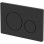 Round Push Button Flushplate - Black