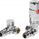 Round Thermostatic Chrome Radiator Valves - Corner