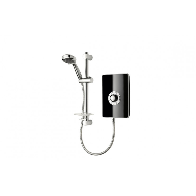 Triton Aspirante 8.5kW Contemporary Electric Shower - Black Gloss