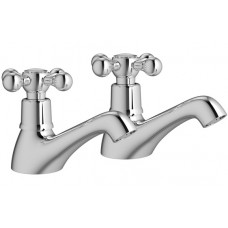 Salton Basin Pillar Taps - Chrome