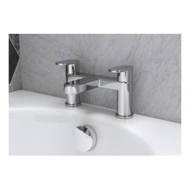 Santo Bath/Shower Mixer & Bracket - Chrome