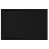 30mm Slate 1600x800mm Rectangular Tray & Waste - Black
