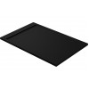 30mm Slate 1600x800mm Rectangular Tray & Waste - Black