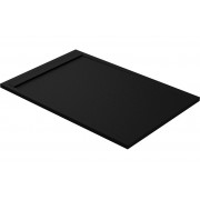 30mm Slate 1000x800mm Rectangular Tray & Waste - Black