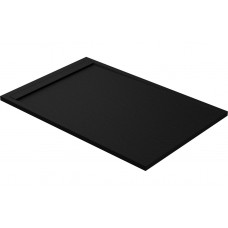 30mm Slate 1000x800mm Rectangular Tray & Waste - Black