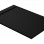 30mm Slate 1600x800mm Rectangular Tray & Waste - Black
