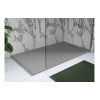 30mm Slate 1400x800mm Rectangular Tray & Waste - Grey