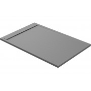 30mm Slate 1000x800mm Rectangular Tray & Waste - Grey