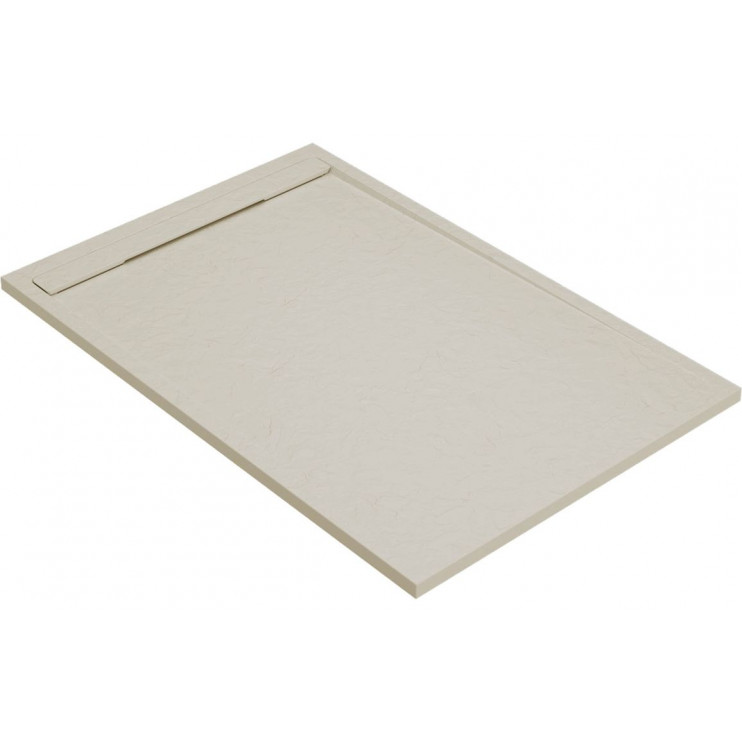 30mm Slate 1000x800mm Rectangular Tray & Waste - Latte 30mm Slate 1000x800mm Rectangular Tray & Waste - Latte