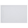 30mm Slate 1200x800mm Rectangular Tray & Waste - White
