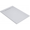 30mm Slate 1200x800mm Rectangular Tray & Waste - White