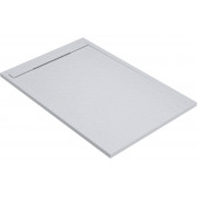 30mm Slate 1000x800mm Rectangular Tray & Waste - White