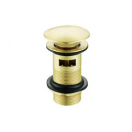 Slotted Mushroom Basin Waste (1 1/4") - Brushed Brass Slotted Mushroom Basin Waste (1 1/4") - Brushed Brass