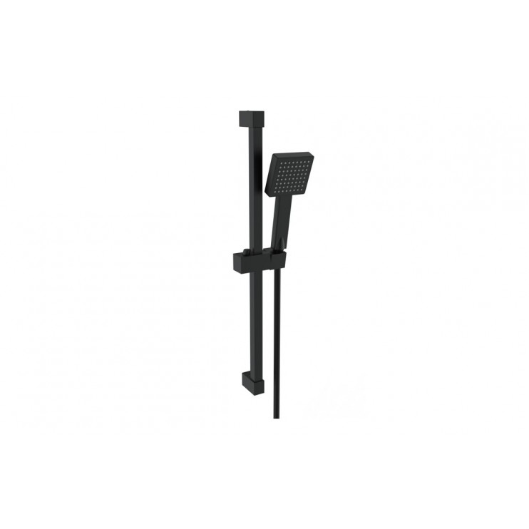 Square Slider Rail Kit & Single Mode Handset - Matt Black