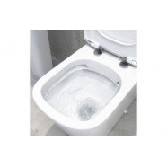 Tilia Rimless Close Coupled Open Back Short Projection WC & Soft Close Seat