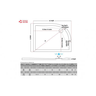 28mm Anti-Slip Ultra-Slim 1200mm x 800mm Offset Quadrant Tray & Waste (RH) 28mm Anti-Slip Ultra-Slim 1200mm x 800mm Offset Quadrant Tray & Waste (RH)