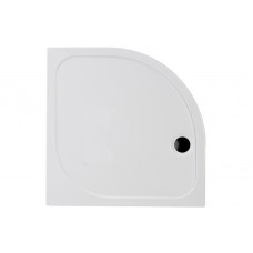 45mm Low Profile 1000mm Quadrant Tray & Waste - White