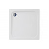 45mm Low Profile 800x800mm Square Tray & Waste - White