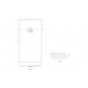 25mm 1700x900mm Slate Effect Ultra-Slim Rectangular Tray & Waste 25mm 1700x900mm Slate Effect Ultra-Slim Rectangular Tray & Waste