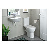 Tuscany 450x400mm 1TH Cloakroom Basin & Brushed Bronze Bottle Trap