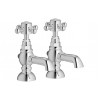 Tadlow Basin Pillar Taps - Chrome