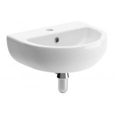 Tuscany 450x380mm 1TH Cloakroom Basin & Chrome Bottle Trap