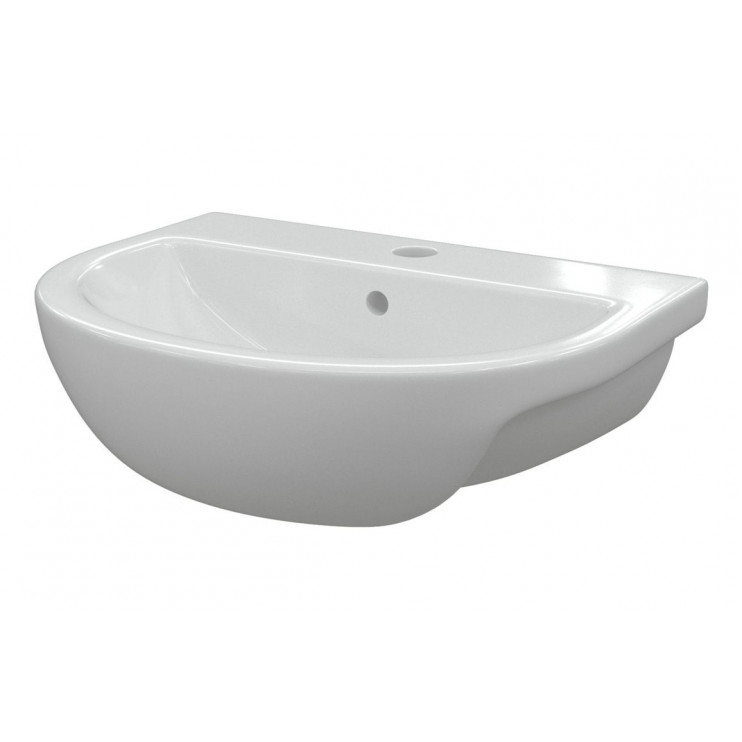 Semi Recessed Basin DIPB1204 Tuscany 500x390mm 1TH Semi Recessed Basin