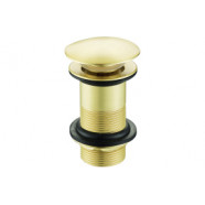 Unslotted Mushroom Basin Waste (1 1/4") - Brushed Brass Unslotted Mushroom Basin Waste (1 1/4") - Brushed Brass