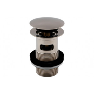 Vema Slotted Push Button Waste - Stainless Steel Vema Slotted Push Button Waste - Stainless Steel