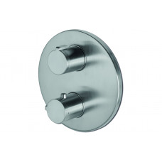 Vema Tiber Two Outlet Thermostatic Mixer - St/Steel