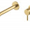 Vema Tiber Wall Mounted Basin Mixer - Brushed Brass
