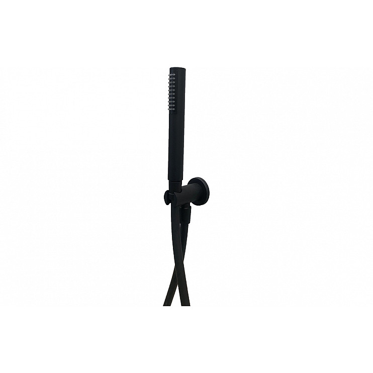 Vema Timea Black Round Handheld Showerhead