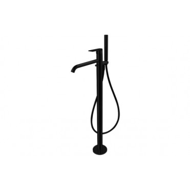 Vema Timea Floor Standing Bath/Shower Mixer - Matt Black