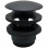 Vema Unslotted Push Button Waste - Matt Black