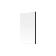800x1500mm Single Straight Bath Screen (6mm) - Black